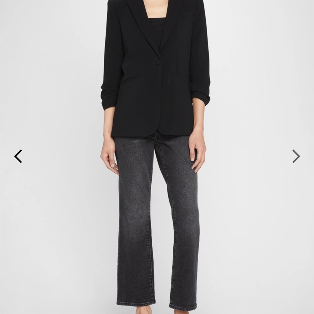 Cinq A Sept Crepe 3/4 Sleeve Blazer - Picture 2 of 6